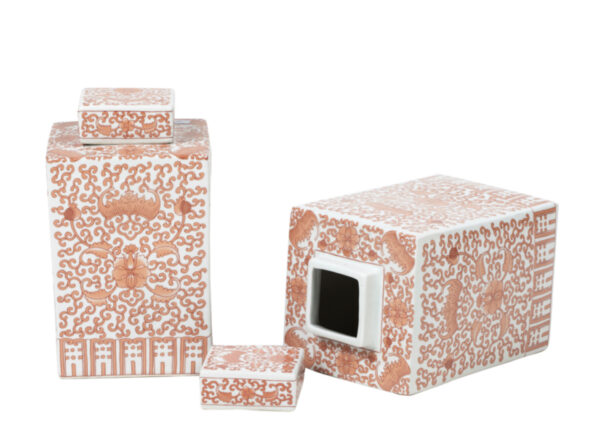 BOTE DE CERAMICA RECTANGULAR | Tienda online decoración, lámparas y